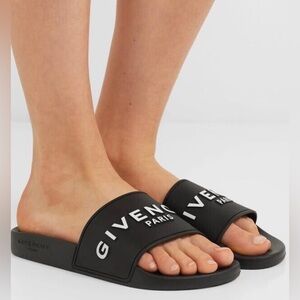 Givenchy Logo Print Pool Slides
